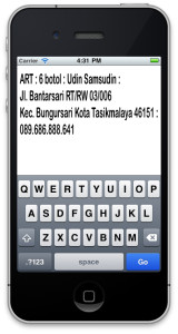 format pemesanan