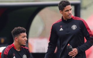 Raphael Varane trained with his Manchester United teammates